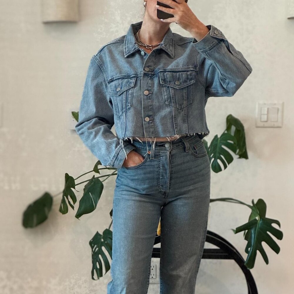 Calvin Klein Cropped Denim Jacket